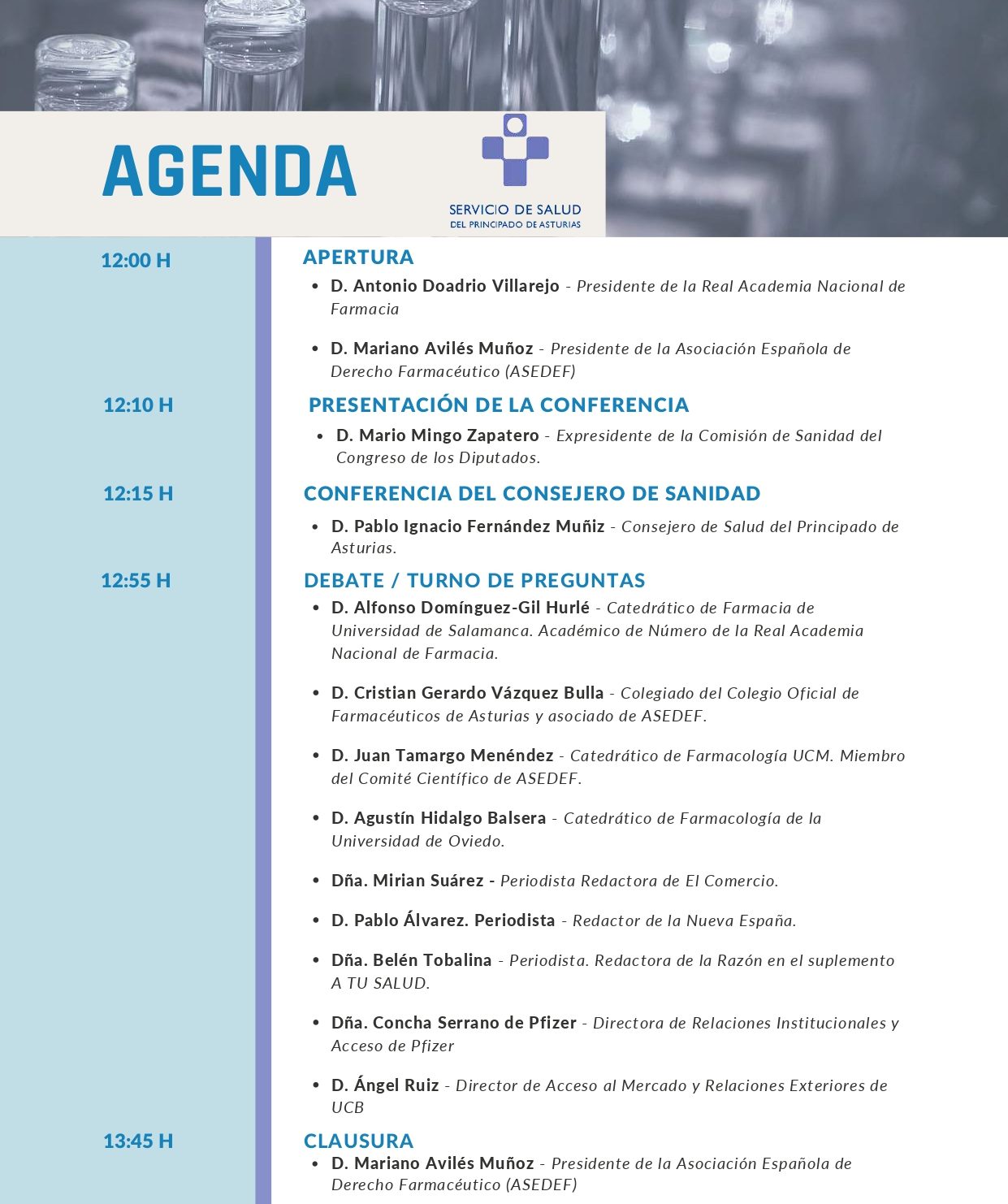 ASEDEF - Programa CICLO 22 Asturias Política Farmacéutica Europea - 28-02-22