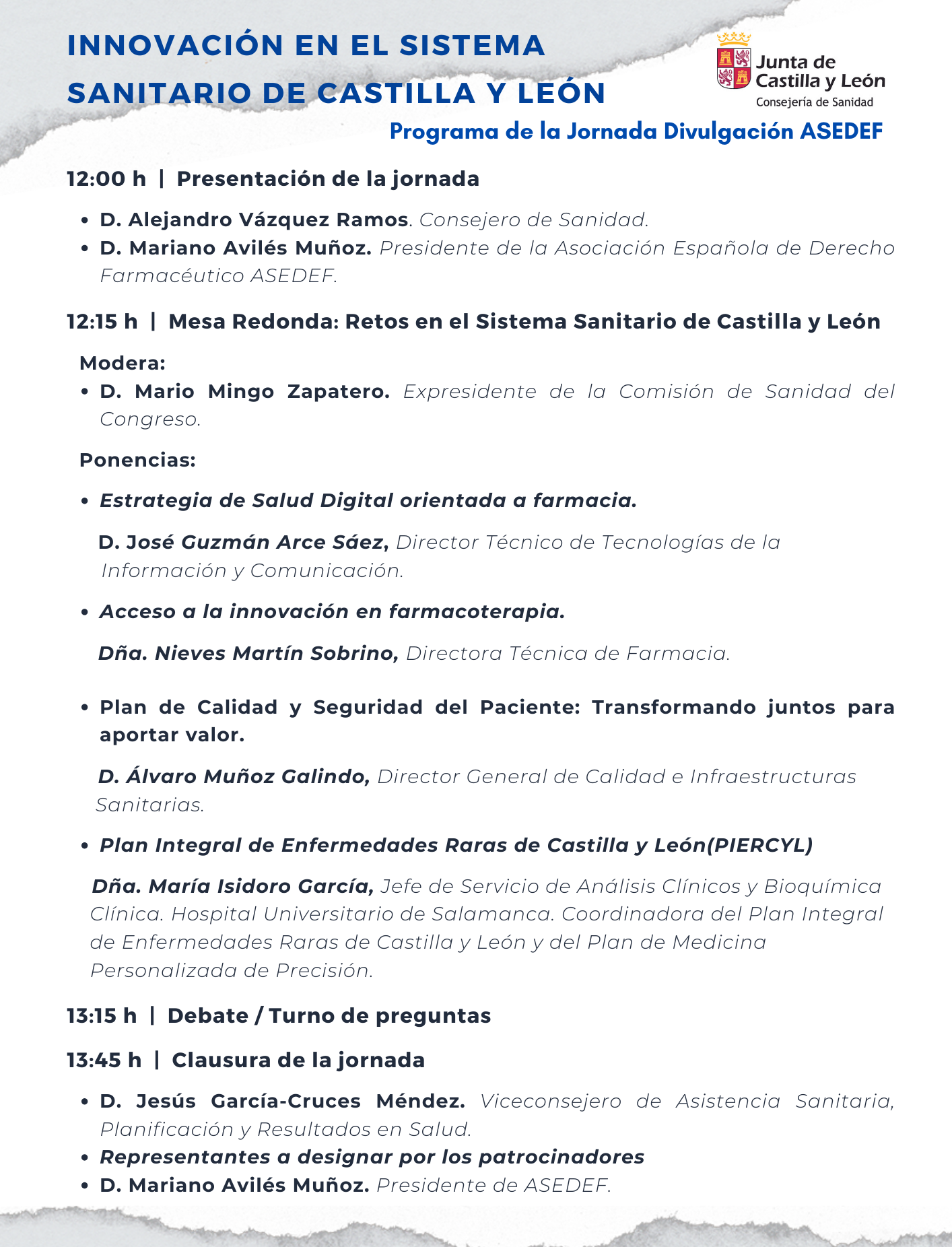 Agenda Innovación en el Sistema Sanitario de Castilla y León 4-7-2023